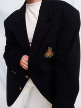 Load image into Gallery viewer, "University" navy blazer