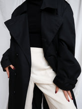 Load image into Gallery viewer, "Night" trench coat