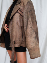 Load image into Gallery viewer, Vintage biker jacket