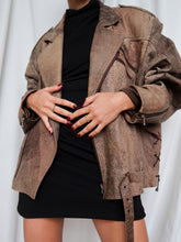 Load image into Gallery viewer, Vintage biker jacket