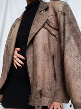 Load image into Gallery viewer, Vintage biker jacket