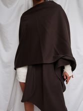 Load image into Gallery viewer, Cocoa wool cape