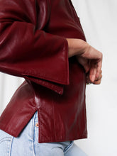 Load image into Gallery viewer, "Chianti" leather jacket