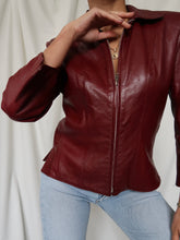 Load image into Gallery viewer, "Chianti" leather jacket