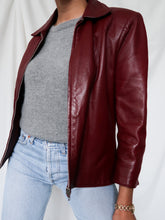 Load image into Gallery viewer, "Chianti" leather jacket