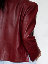 Load image into Gallery viewer, "Chianti" leather jacket