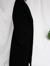 Load image into Gallery viewer, LEWINGER wool & cashmere black coat