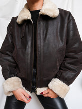 Load image into Gallery viewer, "Aviator" leather jacket