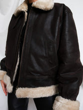 Load image into Gallery viewer, "Aviator" leather jacket