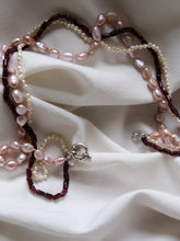 Load image into Gallery viewer, "Anastasia" pearls silver necklace