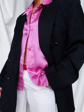 Load image into Gallery viewer, "navy" crossed blazer