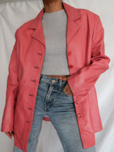 Load image into Gallery viewer, "Flamingo" leather jacket