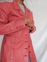 Load image into Gallery viewer, "Flamingo" leather jacket