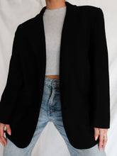 Load image into Gallery viewer, black wool blazer