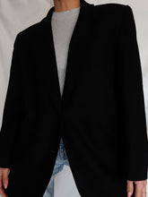 Load image into Gallery viewer, black wool blazer