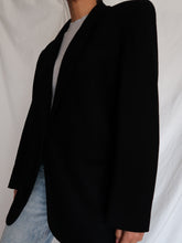 Load image into Gallery viewer, black wool blazer