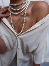 Load image into Gallery viewer, "Alma" ivory silk shirt