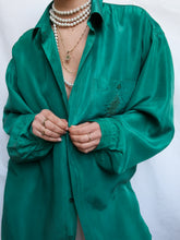 Load image into Gallery viewer, "Jade" silk shirt