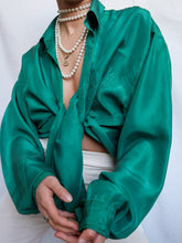 Load image into Gallery viewer, "Jade" silk shirt