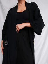 Load image into Gallery viewer, "Yukari" black kimono
