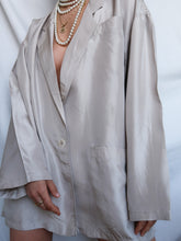 Load image into Gallery viewer, "Ivory" silk blazer