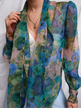 Load image into Gallery viewer, "Peonies" blouse