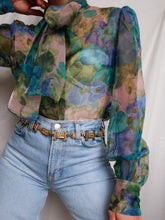 Load image into Gallery viewer, "Peonies" blouse