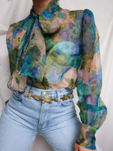 Load image into Gallery viewer, "Peonies" blouse