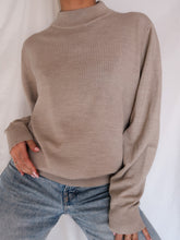 Load image into Gallery viewer, "Greige" merino wool jumper