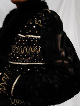 Load image into Gallery viewer, FERRUCI leather and fur jacket