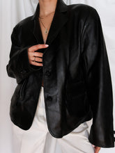 Load image into Gallery viewer, "Noor" leather blazer