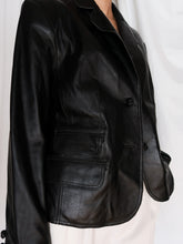 Load image into Gallery viewer, "Noor" leather blazer