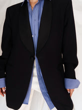 Load image into Gallery viewer, Navy smoking blazer