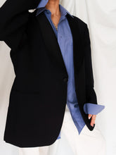 Load image into Gallery viewer, Navy smoking blazer