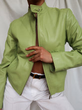 Load image into Gallery viewer, "Pistachio" leather jacket