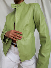 Load image into Gallery viewer, "Pistachio" leather jacket