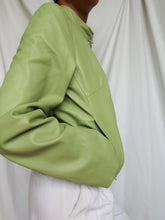 Load image into Gallery viewer, "Pistachio" leather jacket