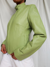 Load image into Gallery viewer, "Pistachio" leather jacket