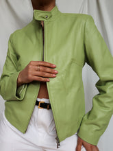 Load image into Gallery viewer, "Pistachio" leather jacket
