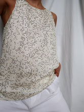 Load image into Gallery viewer, RUE BLANCHE silk and sequin top