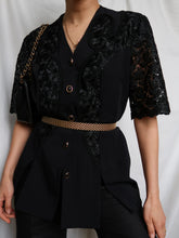 Load image into Gallery viewer, "Donna" black vest