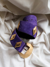 Load image into Gallery viewer, HERVE MASSON suede leather belt