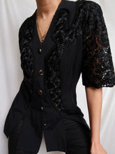 Load image into Gallery viewer, "Donna" black vest