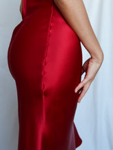 Load image into Gallery viewer, "Cherry" silk slip dress