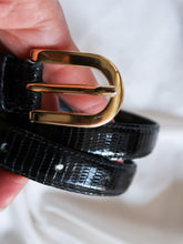 Load image into Gallery viewer, “Lea” lizard leather belt