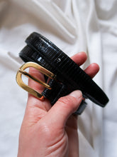 Load image into Gallery viewer, “Lea” lizard leather belt