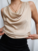 Load image into Gallery viewer, "Nina" draped silk top