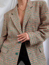 Load image into Gallery viewer, "Zeina" houndstooth blazer