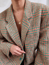 Load image into Gallery viewer, "Zeina" houndstooth blazer