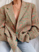 Load image into Gallery viewer, "Zeina" houndstooth blazer